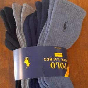 🐎New) 4 Pack multi color polo Ralph Lauren socks
